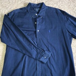 Men’s Ralph Lauren Navy Dress Shirt